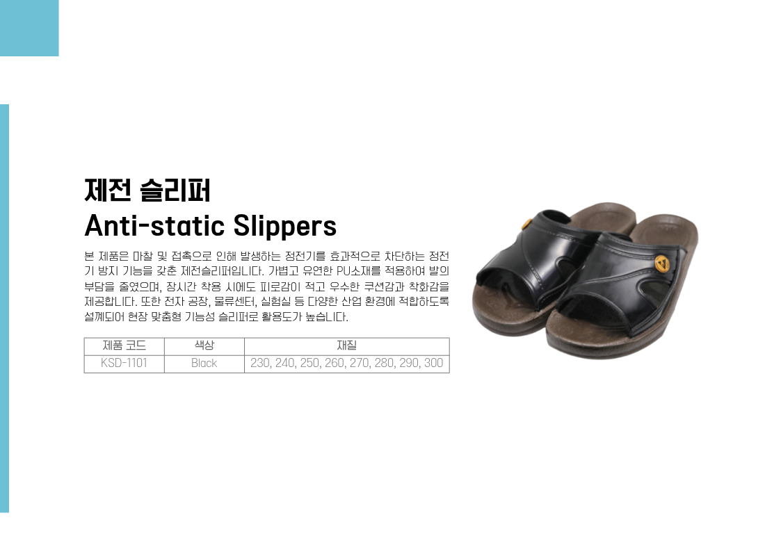 제전 슬리퍼(Anti-static Slippers)