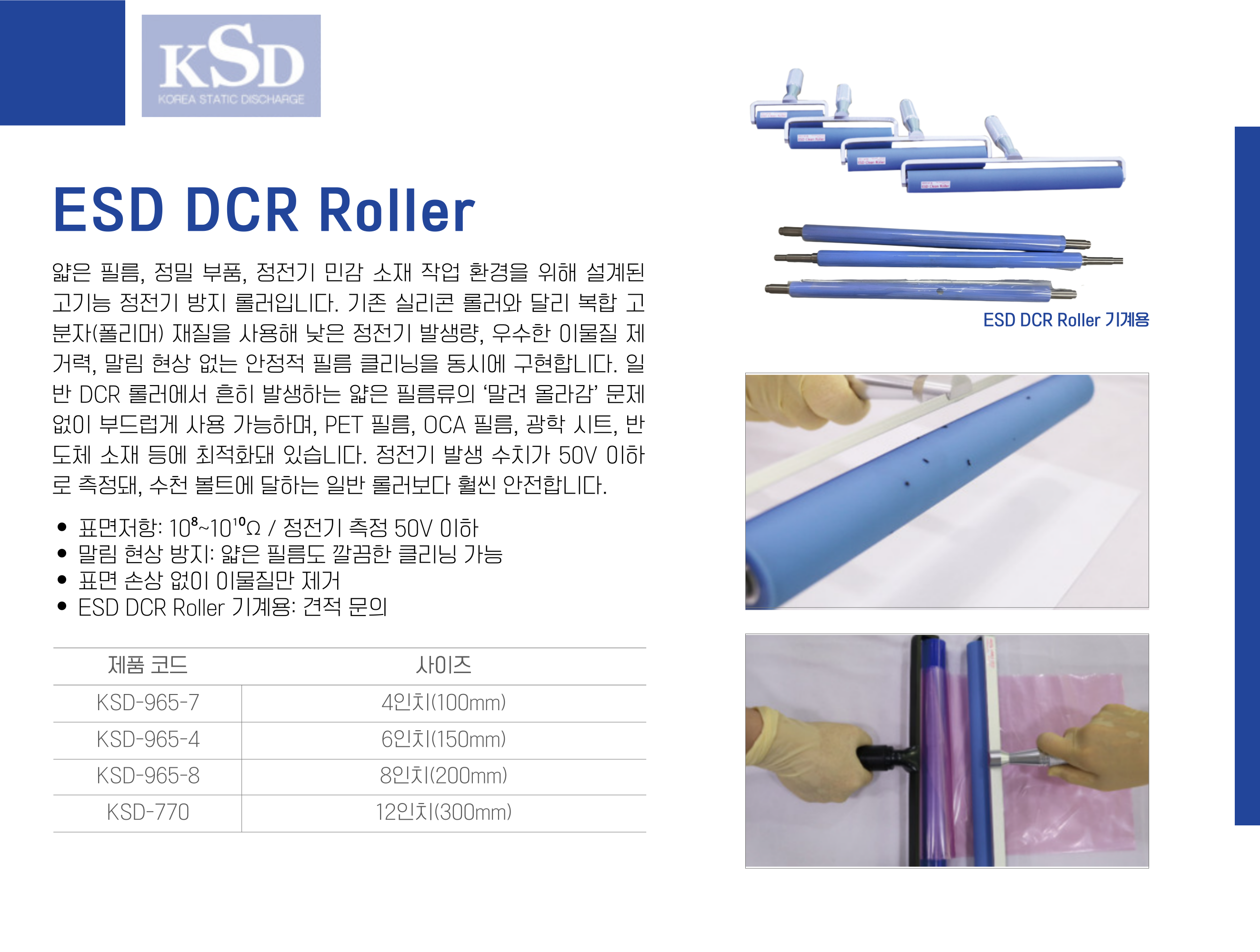 ESD DCR Roller
